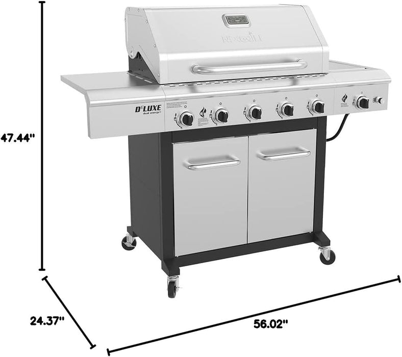 Nexgrill 5-Burner Gas Grill with Searing Side Burner
