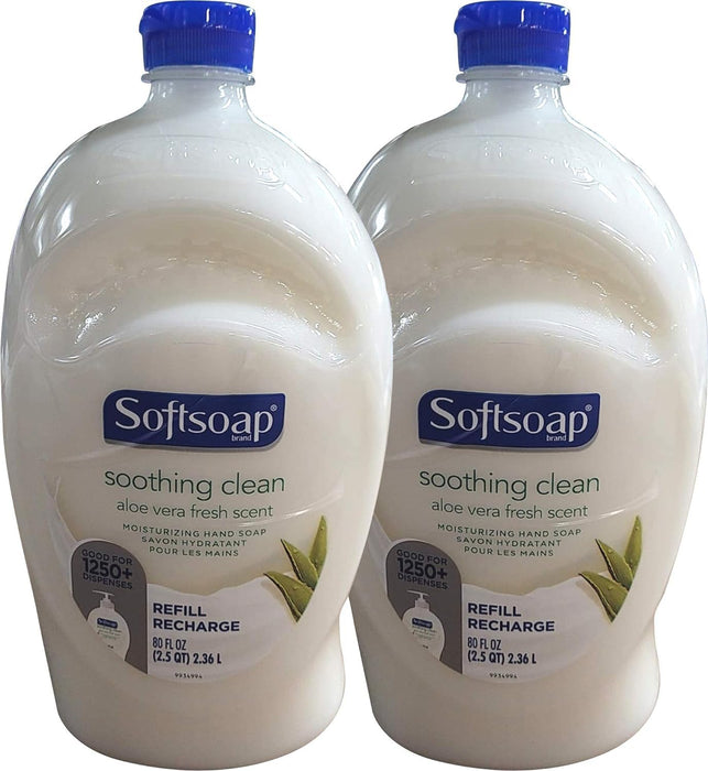Softsoap Aloe Vera Hand Soap, 2 X 80 OZ