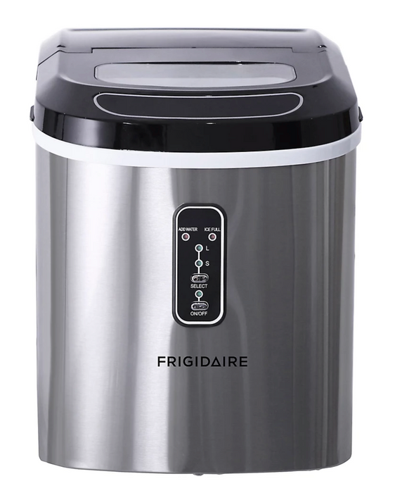 Frigidaire 26-lbs Stainless Steel Compact Ice Maker, 1 pc