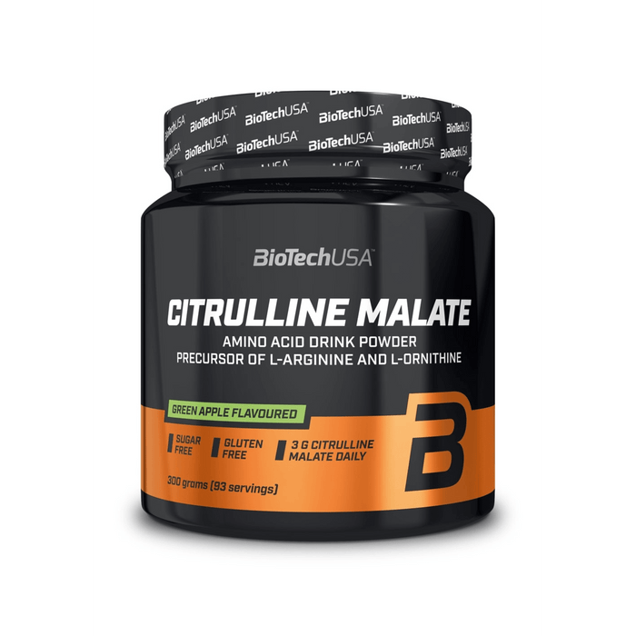 BiotechUSA Citrulline Malate Amino Acid Drink Powder, Green Apple Flavoured , 300 gr