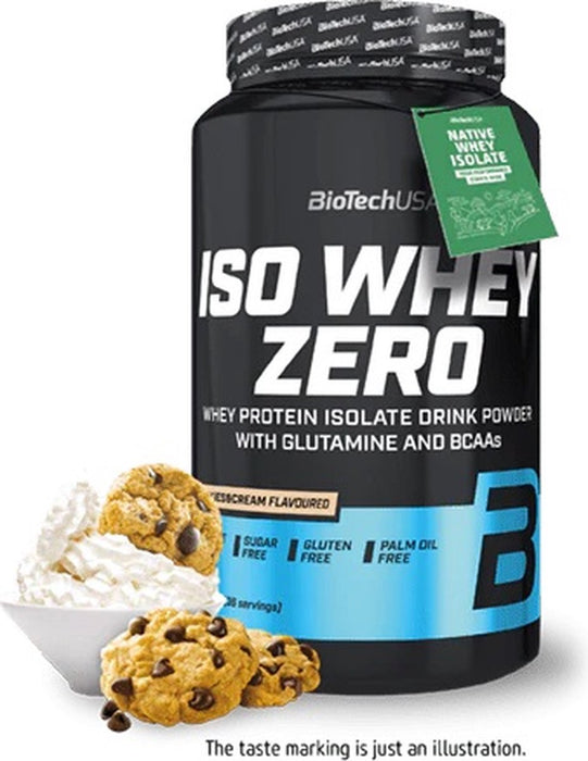 BiotechUSA Iso Whey Zero Protein Powder, Cookies & Cream Flavoured , 908 gr