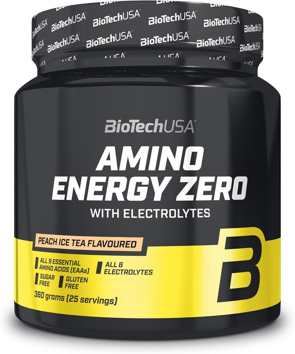 BiotechUSA Amino Energy Zero With Electrolytes, Peach Ice Tea Flavoured, 360 gr