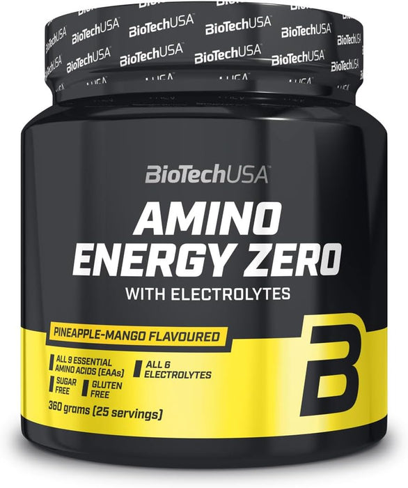 BiotechUSA Amino Energy Zero With Electrolytes, Pine-Apple Mango Flavoured, 360 gr