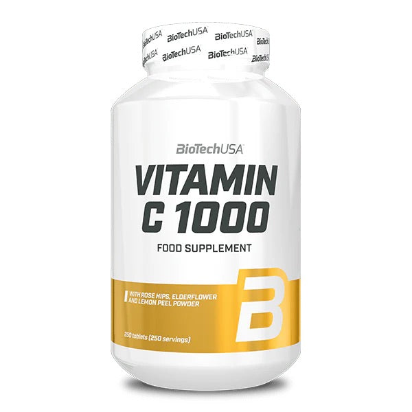 BiotechUSA Vitamin C 1000 Bioflavonoids, 250 Tablets, 250 ct