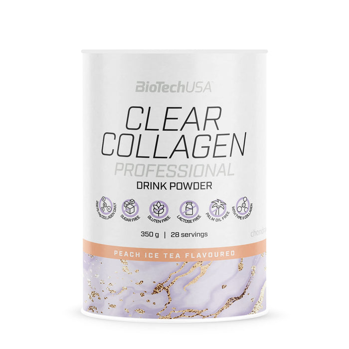 Biotech Clear Collagen Professional Drink Powder, Peach Ice Tea Flavoured , 350 gr