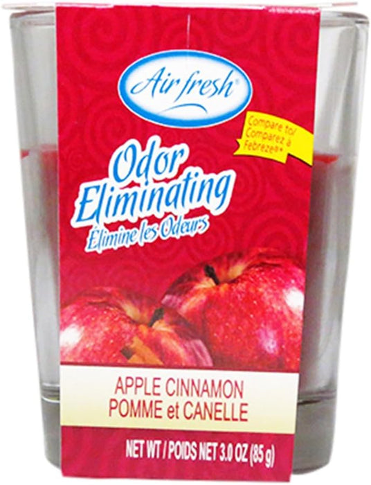 Air Fresh Scented Candle, Apple Cinnamon , 3 oz