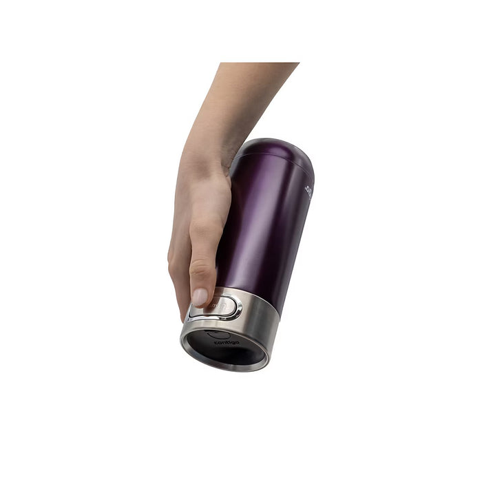Contigo 2-Pack Luxe Travel Mug, Dark Plum & Stainless Steel , 2 x 14 oz