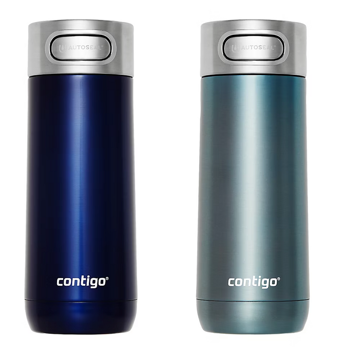 Contigo 2-Pack Luxe Travel Mug, Cotton Candy & Monaco , 2 x 14 oz