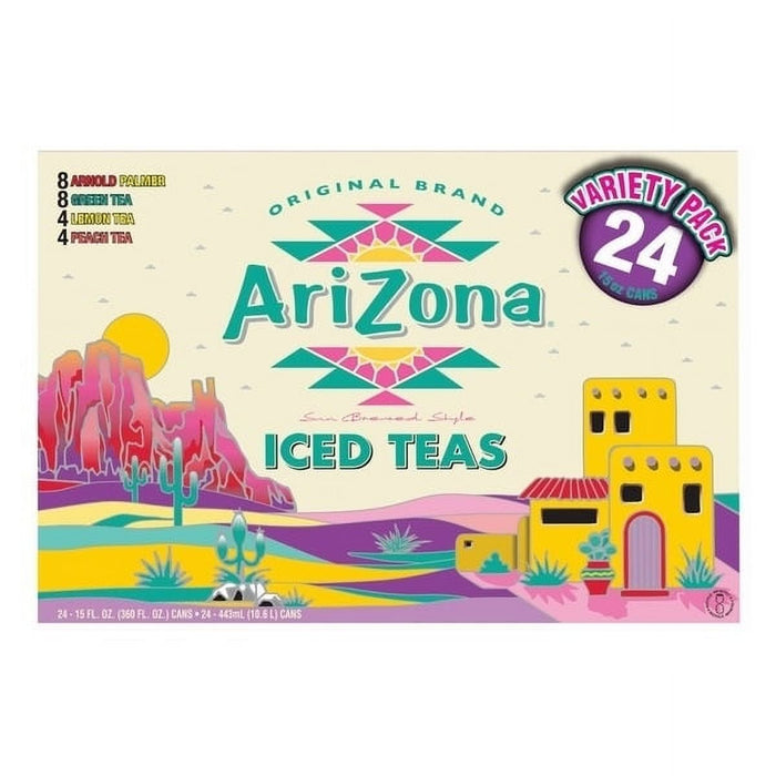 AriZona Iced Tea Variety Pack Cans, 24-Pack , 24 x 15 oz