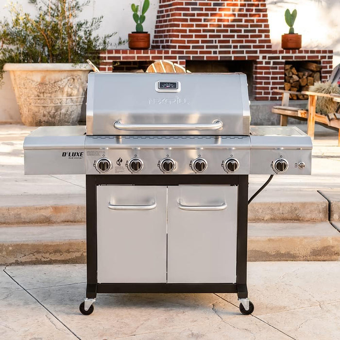 Nexgrill 5-Burner Gas Grill with Searing Side Burner