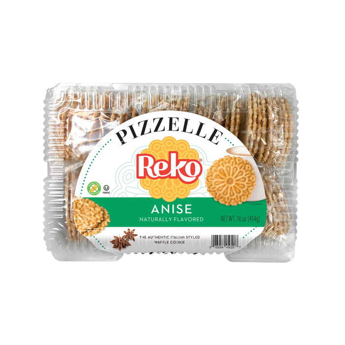 Reko Pizzelle Anise Italian Waffle Cookies, 16 oz