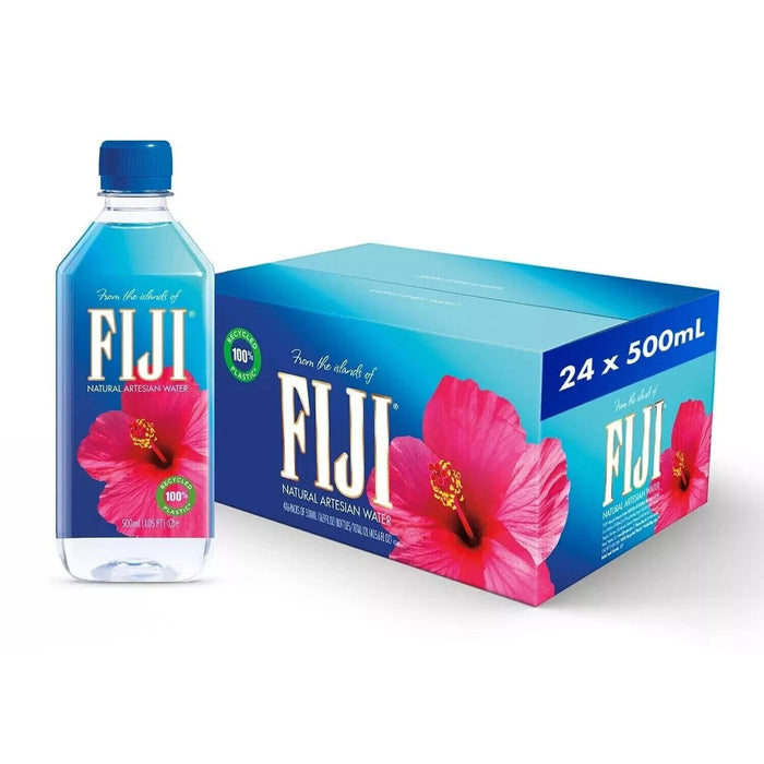 Fiji Natural Artesian Water Bottles, 24-Pack , 24 x 500 ml