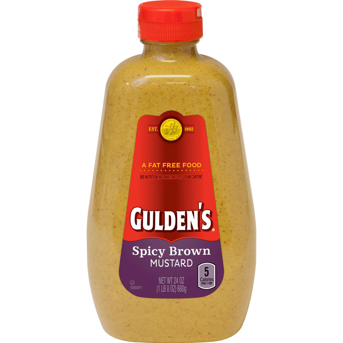 Gulden's Spicy Brown Mustard, 24 oz