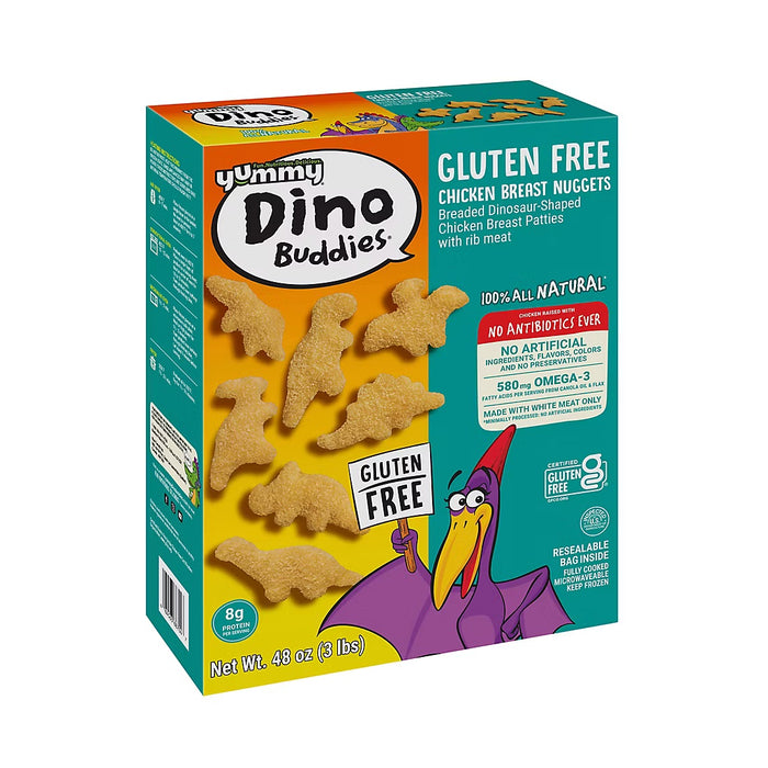 Yummy Gluten Free All Natural Dinosaur Nuggets, 48 oz