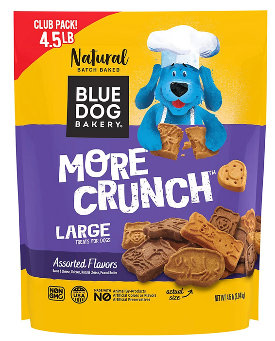 Blue Dog Bakery More Crunch Dog Treats, 4.5 lbs