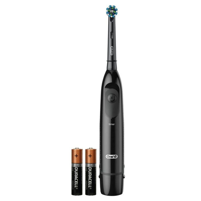 Oral-B Pro 100 Cross Action, Battery Powered Electric Toothbrush, Black, 1 pc