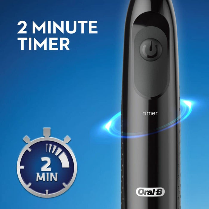 Oral-B Pro 100 Cross Action, Battery Powered Electric Toothbrush, Black, 1 pc