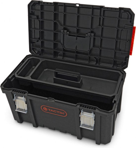 Tactix 3 Piece Modular Mobile Trolley Tool Case Set, 3 pcs