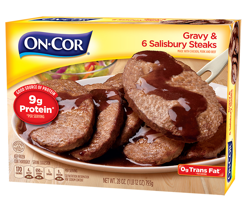 On-Cor Gravy & 6 Salisbury Steaks Meal , 28 oz