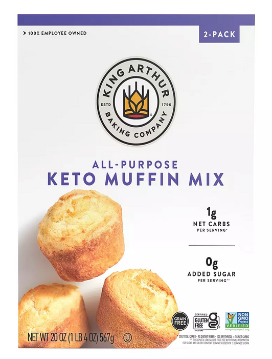 King Arthur All-Purpose Keto Muffin Mix, 2-Pack , 20 oz