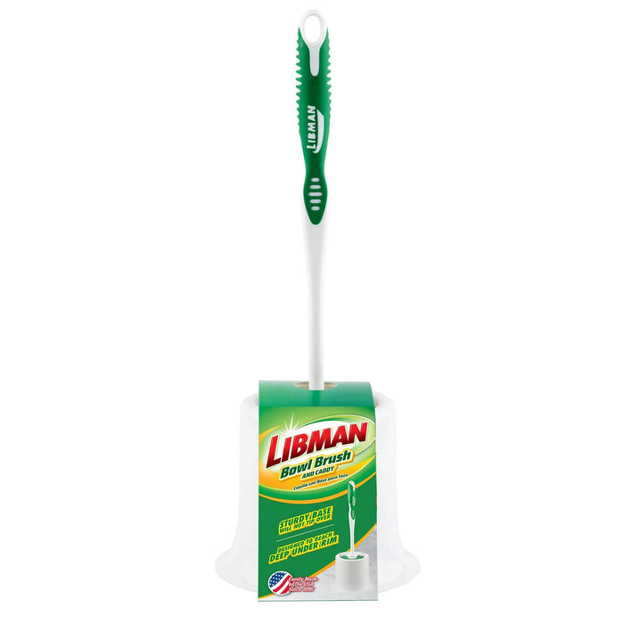 Libman Bowl Brush & Caddy Green Scrubbing Fibers, 2 pcs