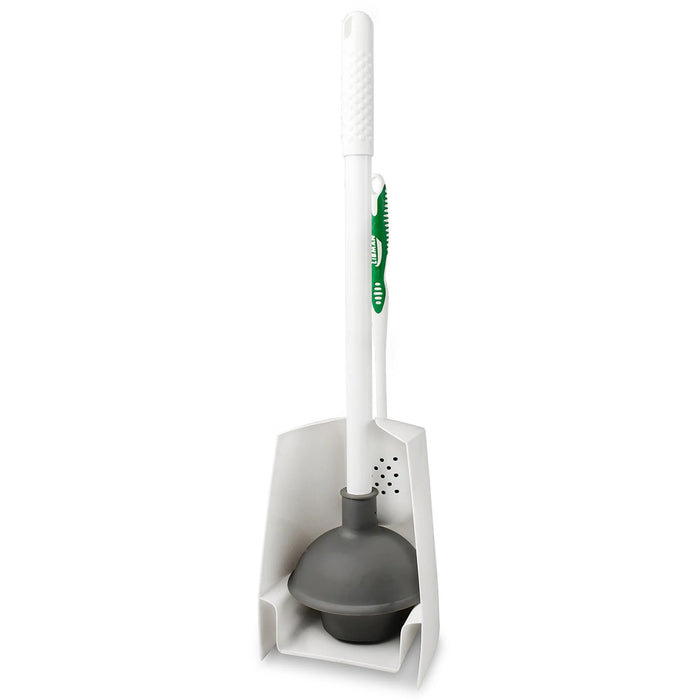 Libman Toilet Brush & Plunger Combo Green Fibers, 2 pcs