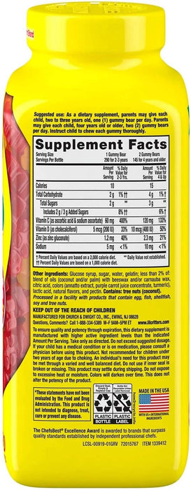 L'Il Critters Immune C W/ Zinc & Vitamin D, 290 GUMMIES