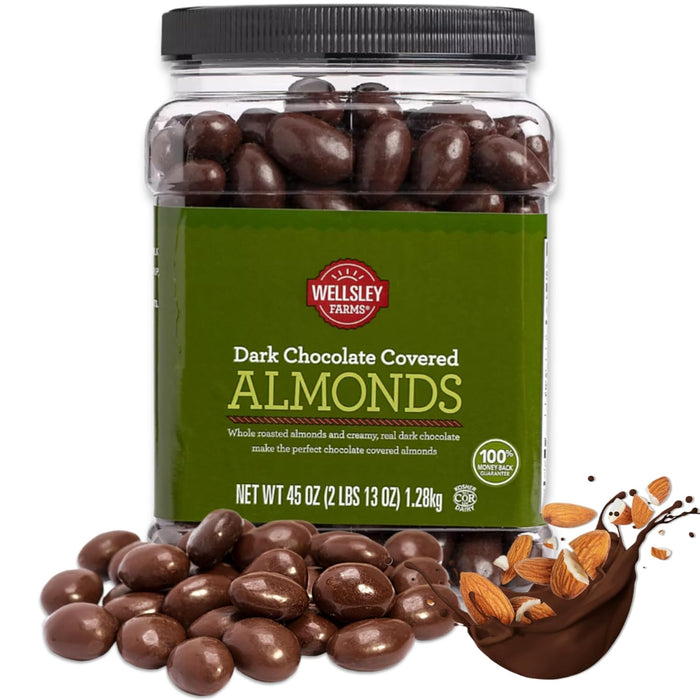 Wf Almonds Dark Chocolate Covered, 1.25 KG