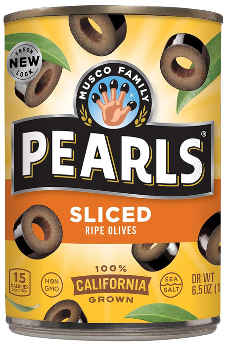 Pearls Sliced Ripe Olives, 6.5 oz