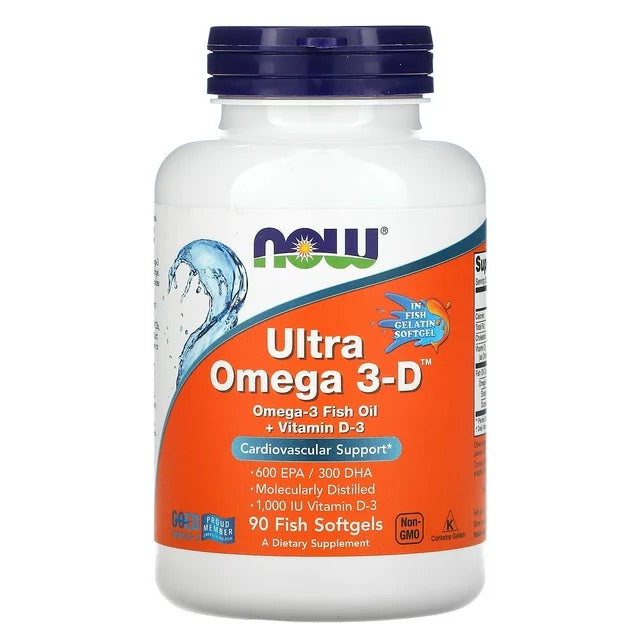 Now Supplements Ultra Omega 3-D Softgels , 90 ct