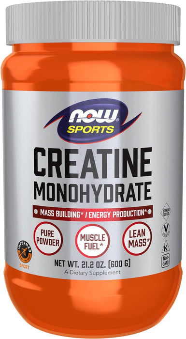 Now Sports Nutrition, Creatine Monohydrate Powder, Mass Building & Energy Production, 600 gr