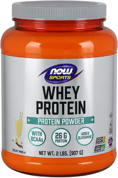 Now Sports Whey Protein Powder, Creamy Vanilla , 2 lbs