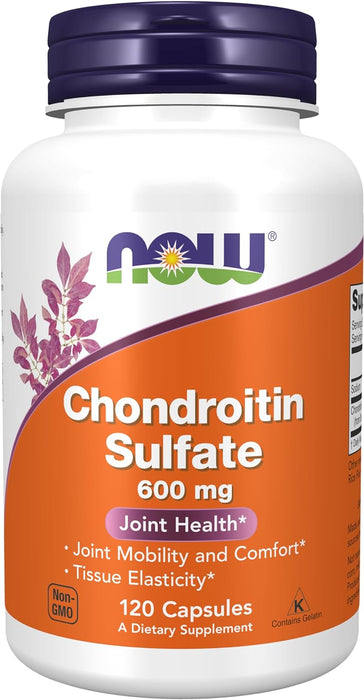 Now Supplements, Chondroitin Sulfate 600 mg, Joint Health, 120 Capsules, 120 ct