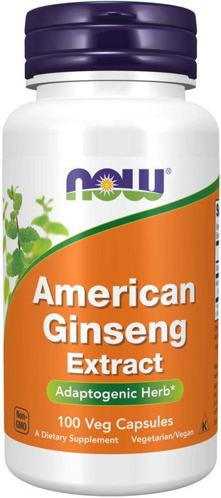 Now Supplements, American Ginseng Extract, 100 ct
