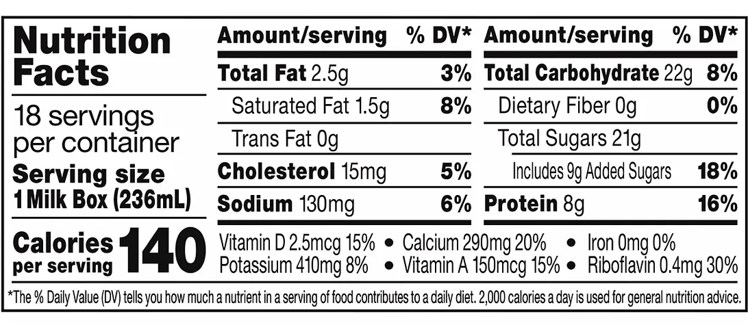 Horizon Organic Vanilla Low-Fat Milk, 18-Pack , 18 x 8 oz
