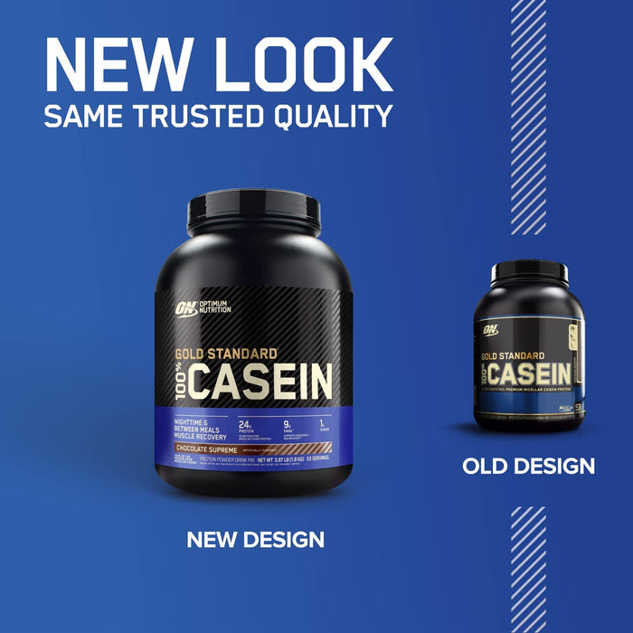 Optimum Nutrition Gold Standard 100% Micellar Casein Protein Powder, Chocolate Supreme Flavor , 1.87 lbs