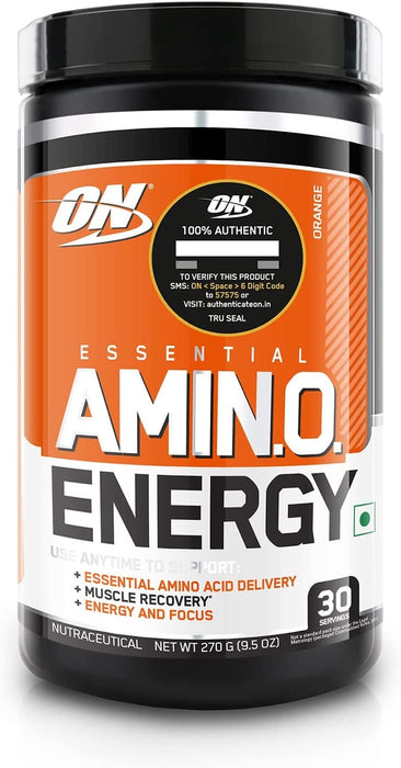 Optimum Nutrition Essential Amino Energy, Orange Flavor , 270 gr