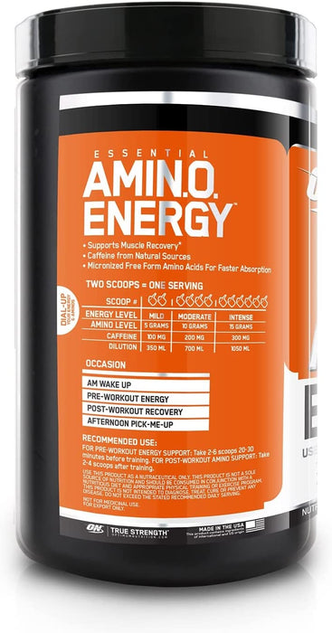 Optimum Nutrition Essential Amino Energy, Orange Flavor , 270 gr