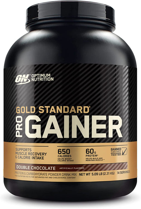 Optimum Nutrition Gold Standard Pro Gainer Protein Powder, Double Chocolate Flavor , 5.09 lbs