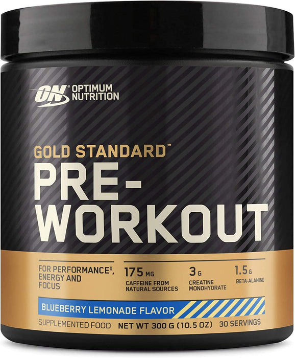 Optimum Nutrition Gold Standard Pre-Workout, Blueberry Lemonade Flavor , 300 gr