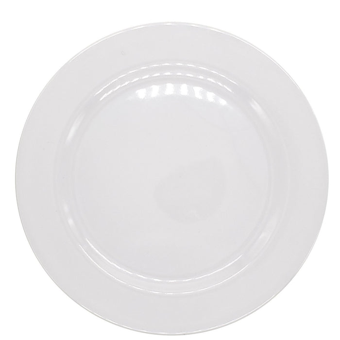 Glad Melamine 11-Inch Plate Round White, 1 pc