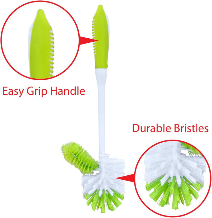 Pine-Sol Toilet Bowl Cleaner Brush with Holder, 2 pcs