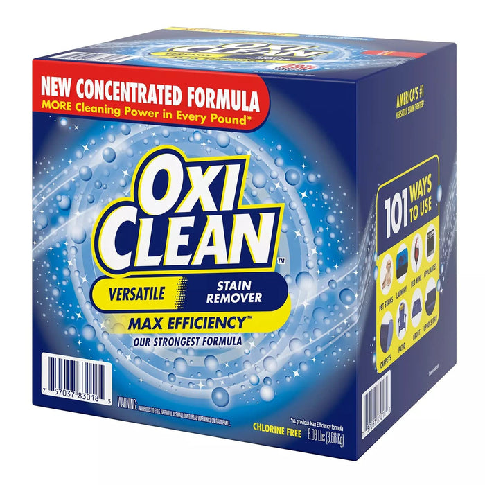 OxiCLean Stain Remover Max Efficiency Stain Remover Powder, 3.66 kg