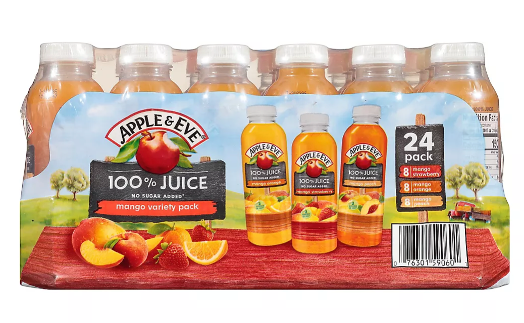 Apple & Eve Mango Paradise Juice, 24-Pack, Variety Pack, 24 x 10 oz