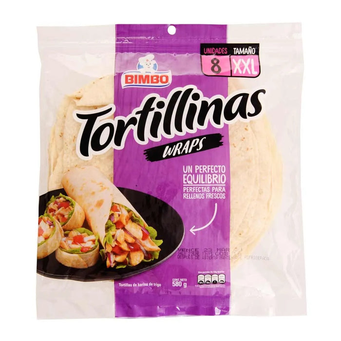 Bimbo Tortilla White Wraps , 580 gr