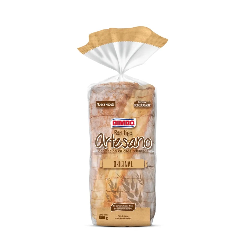 Bimbo Artesan White Bread Loafs , 500 gr — Goisco.com