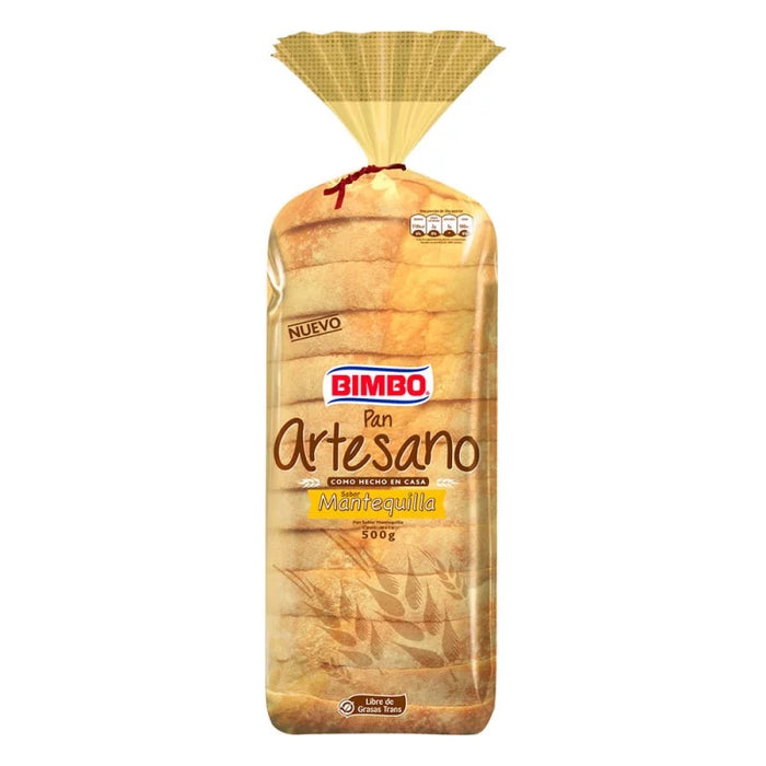 Bimbo Artesan Butter Bread Loafs , 500 gr