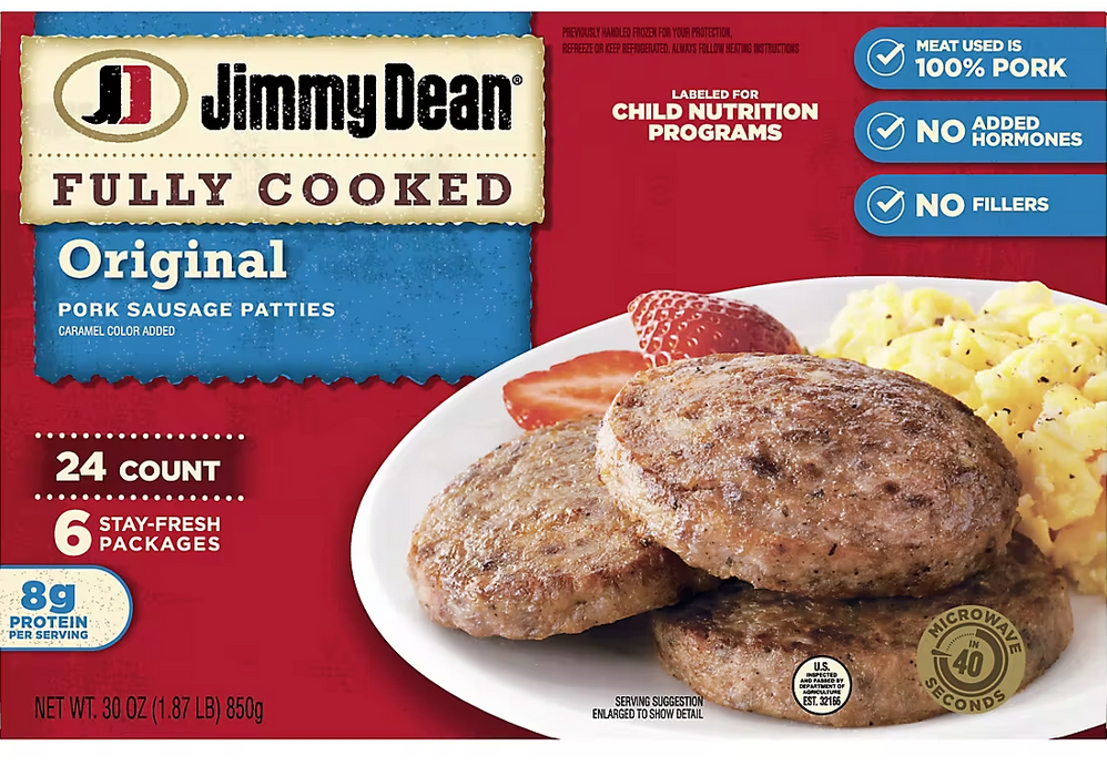 Jimmy Dean Original Pork Sausage Patties, 24 ct