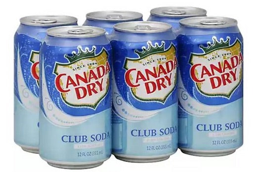 Canada Dry Dry Club Soda, 6-Pack , 6 x 12 oz