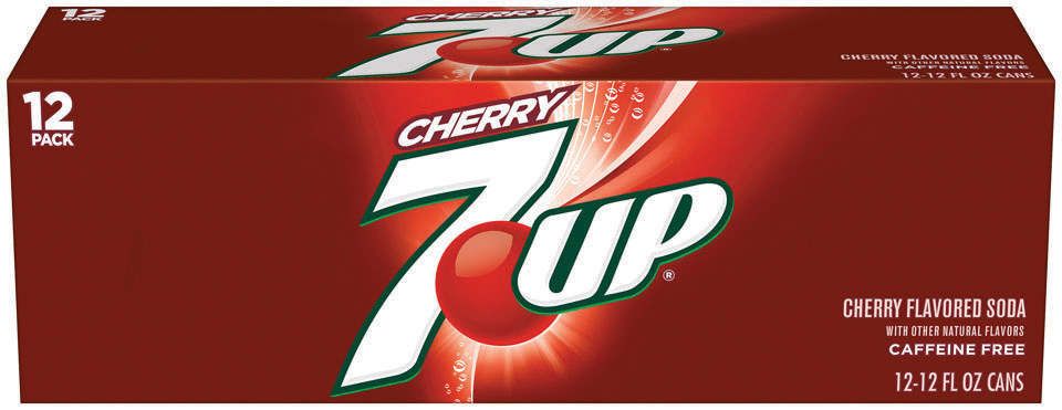 7UP Cherry Soda Cans, 12-Pack, 12 x 12 oz